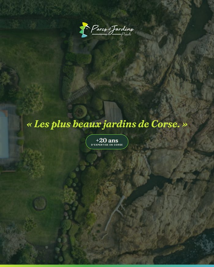Visuel publicitaire Parcs & Jardins : preuve du savoir-faire
